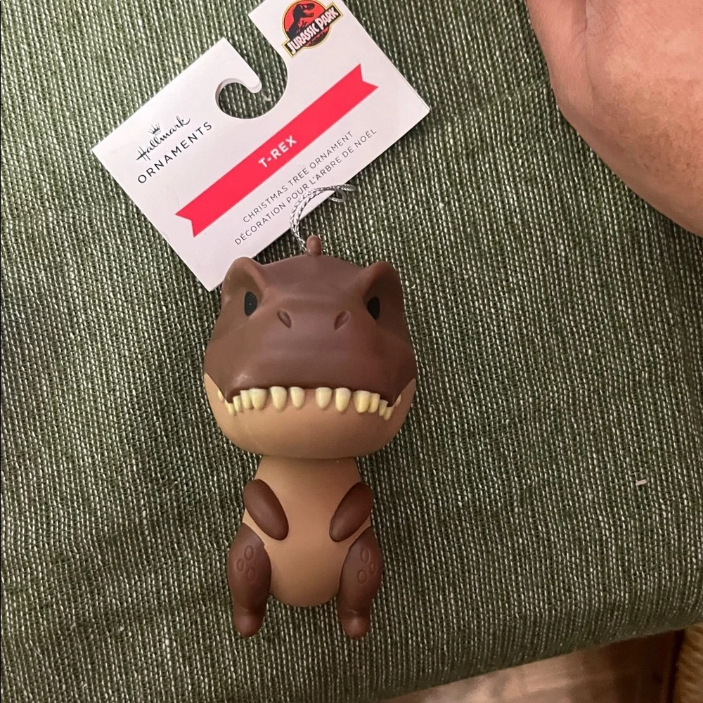 Hallmark Jurassic Park T Rex Dinosaur Dino Collectible Vinyl Ornament NEW - Picture 1 of 2